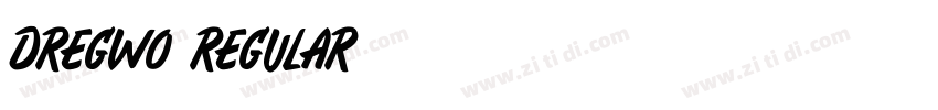 dRegW0 RegulAR字体转换